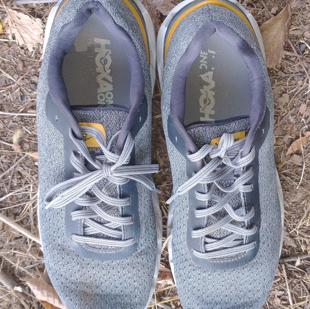 Hoka One One Mens Elevon 1019267 NIAL Gray Running Shoes Sneakers Size 10